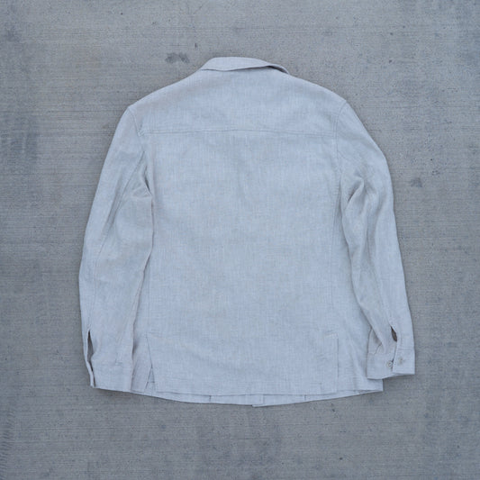 Natural Ramie Linen Blend Workwear Blazer