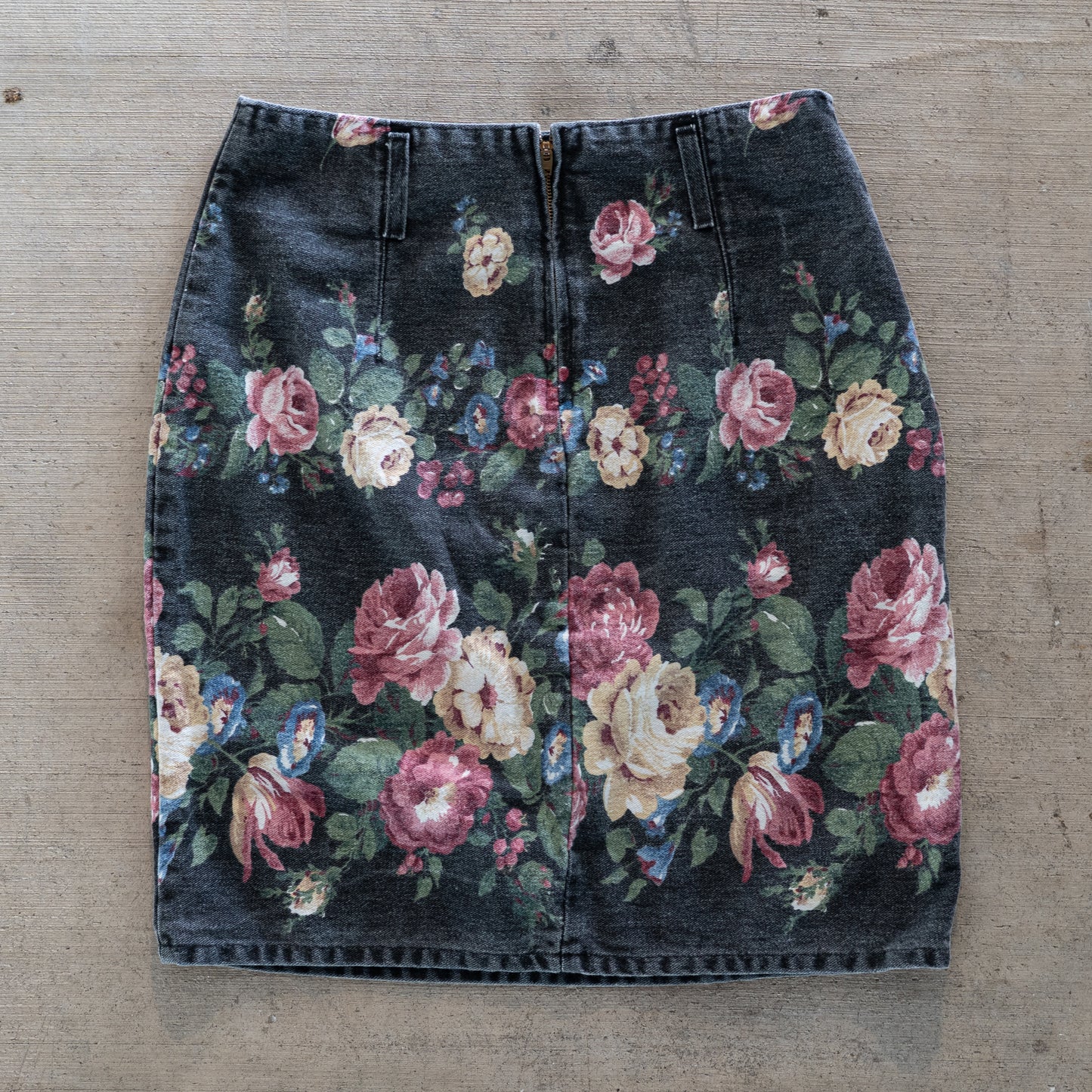 Vintage Floral Tapestry Skirt