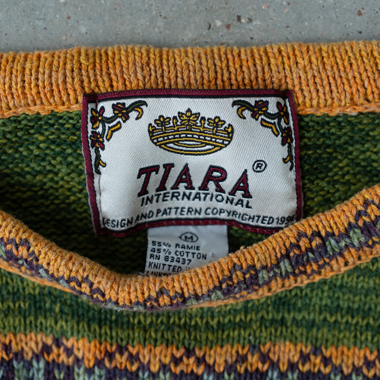 Colorful Fair Isle-Inspired Ramie-Cotton Sweater