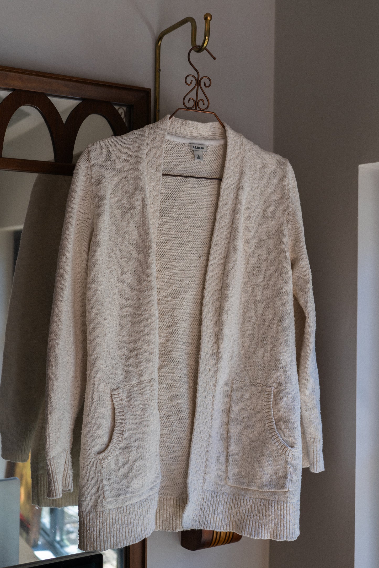 L.L Bean Nubby Cotton Knit Cardigan