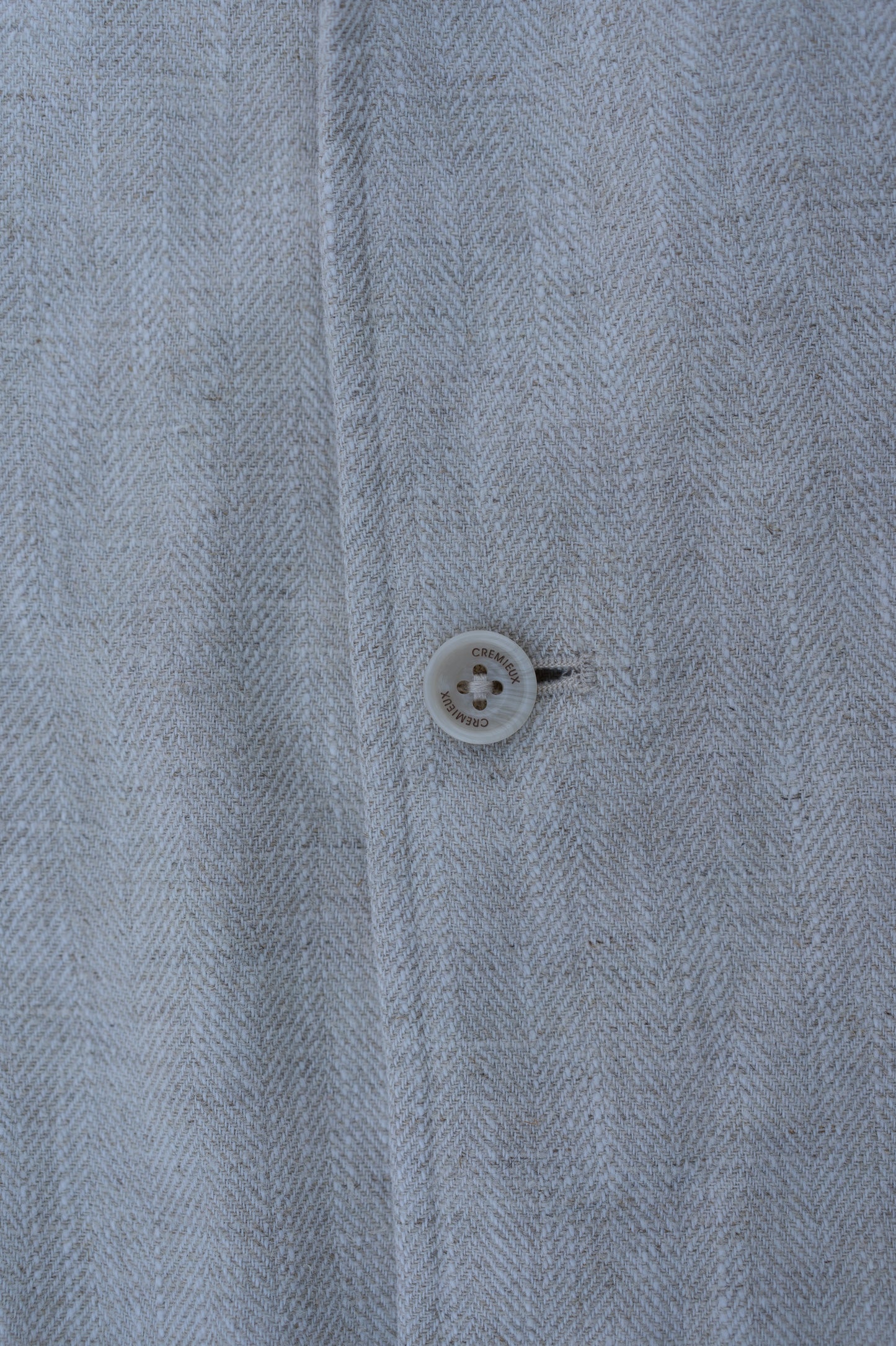 Natural Ramie Linen Blend Workwear Blazer