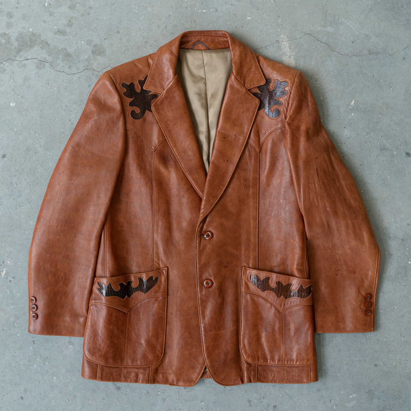 Vintage Stetson Leather Western Jacket