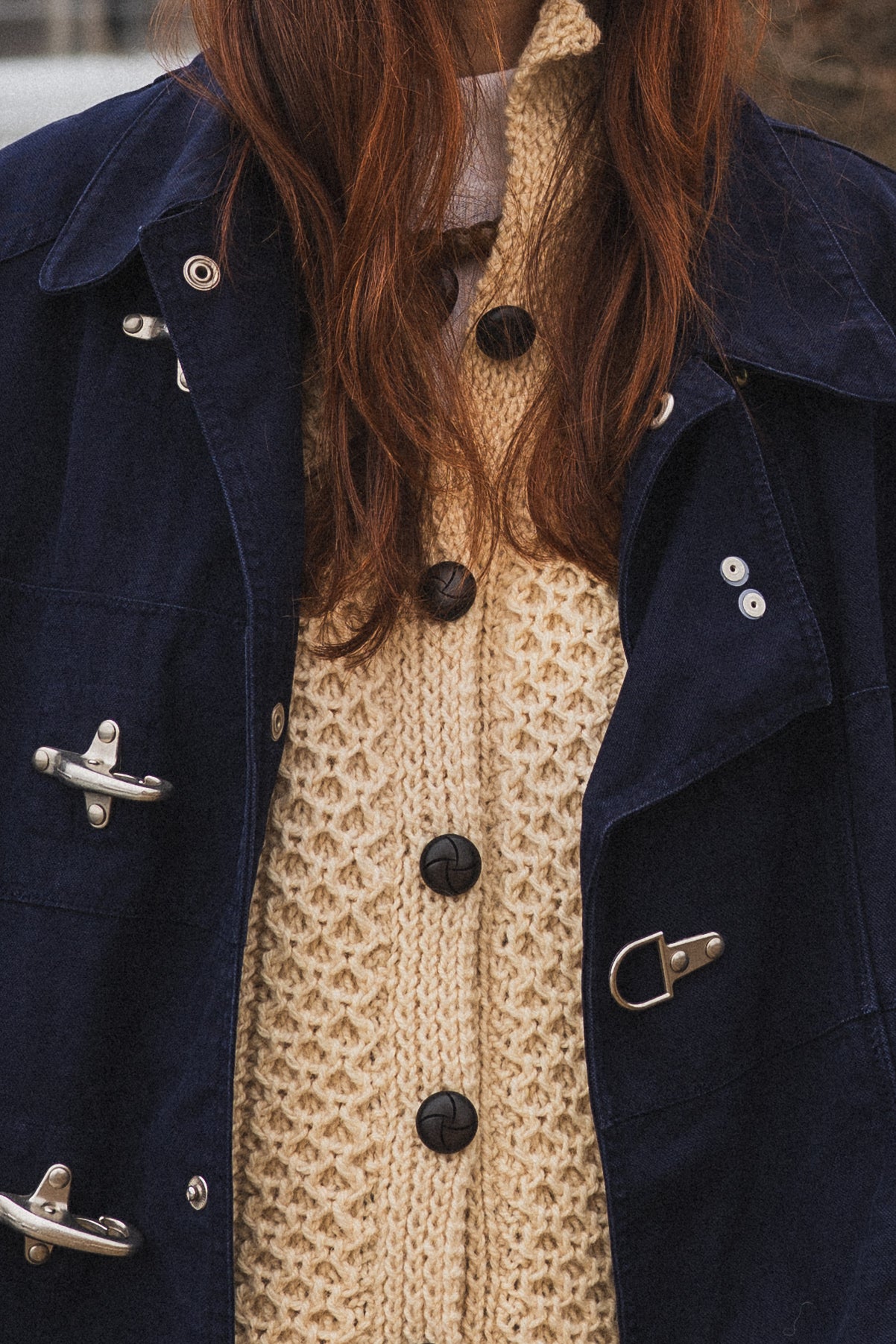 Vintage Polo Ralph Lauren Navy Fisherman Jacket