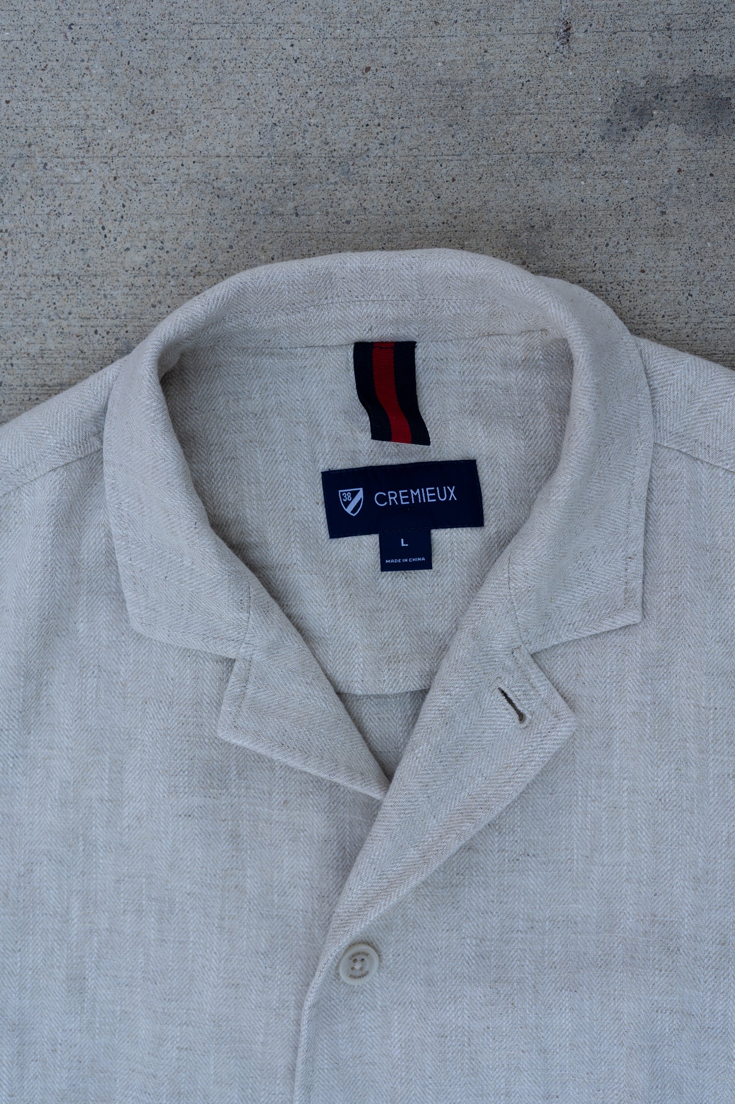Natural Ramie Linen Blend Workwear Blazer