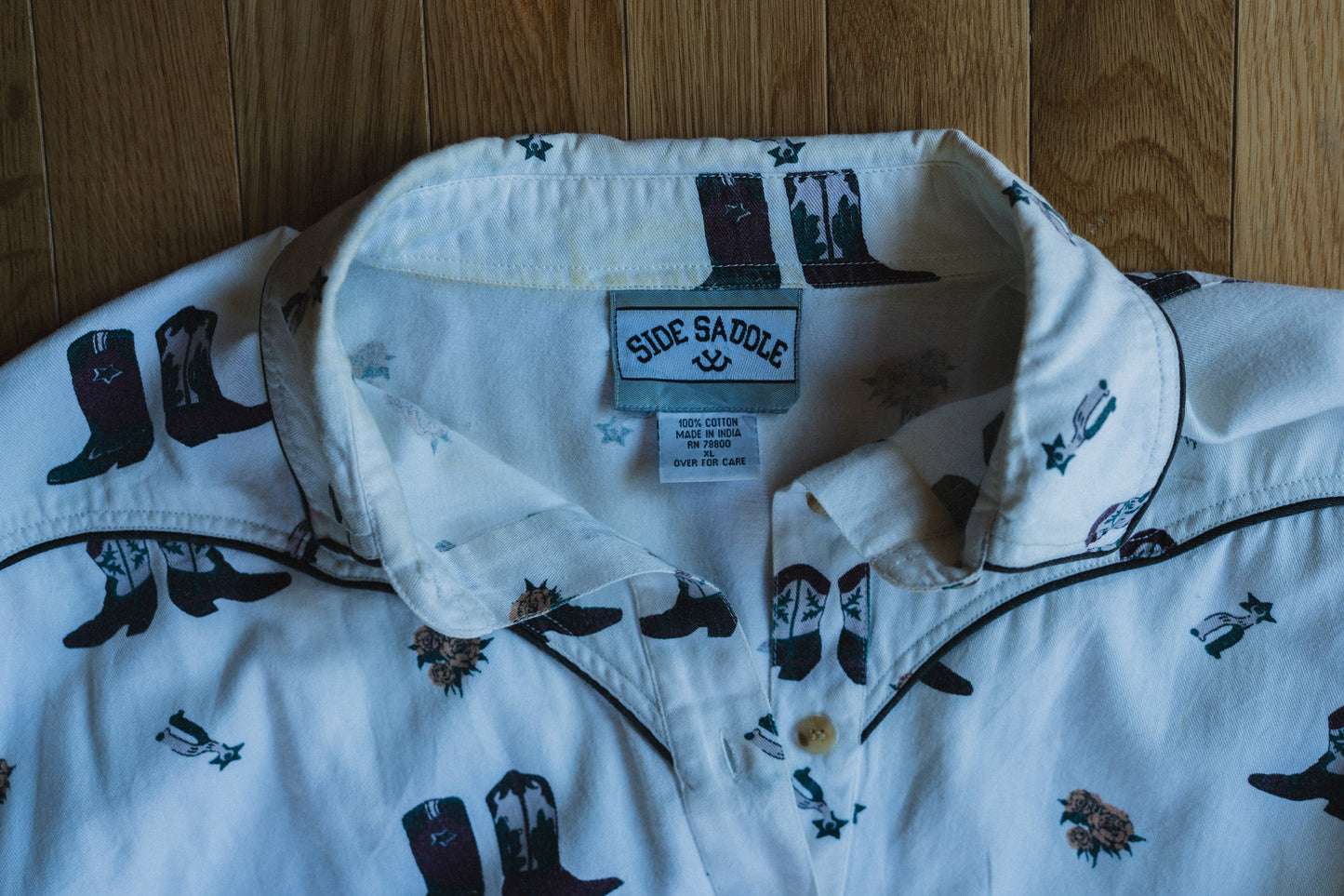 Side Saddle Western Button-Up Shirt