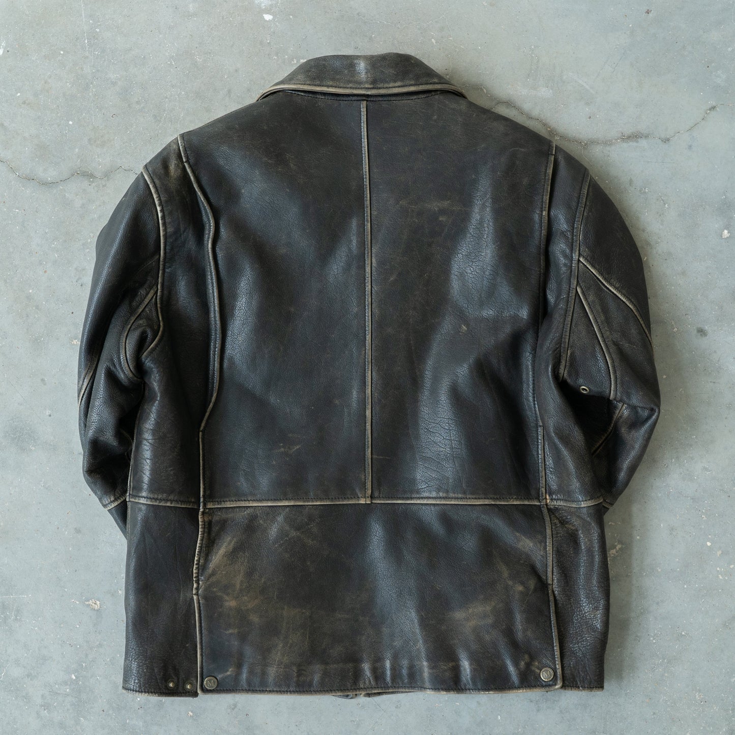 1990s Faded Leather Jacket
