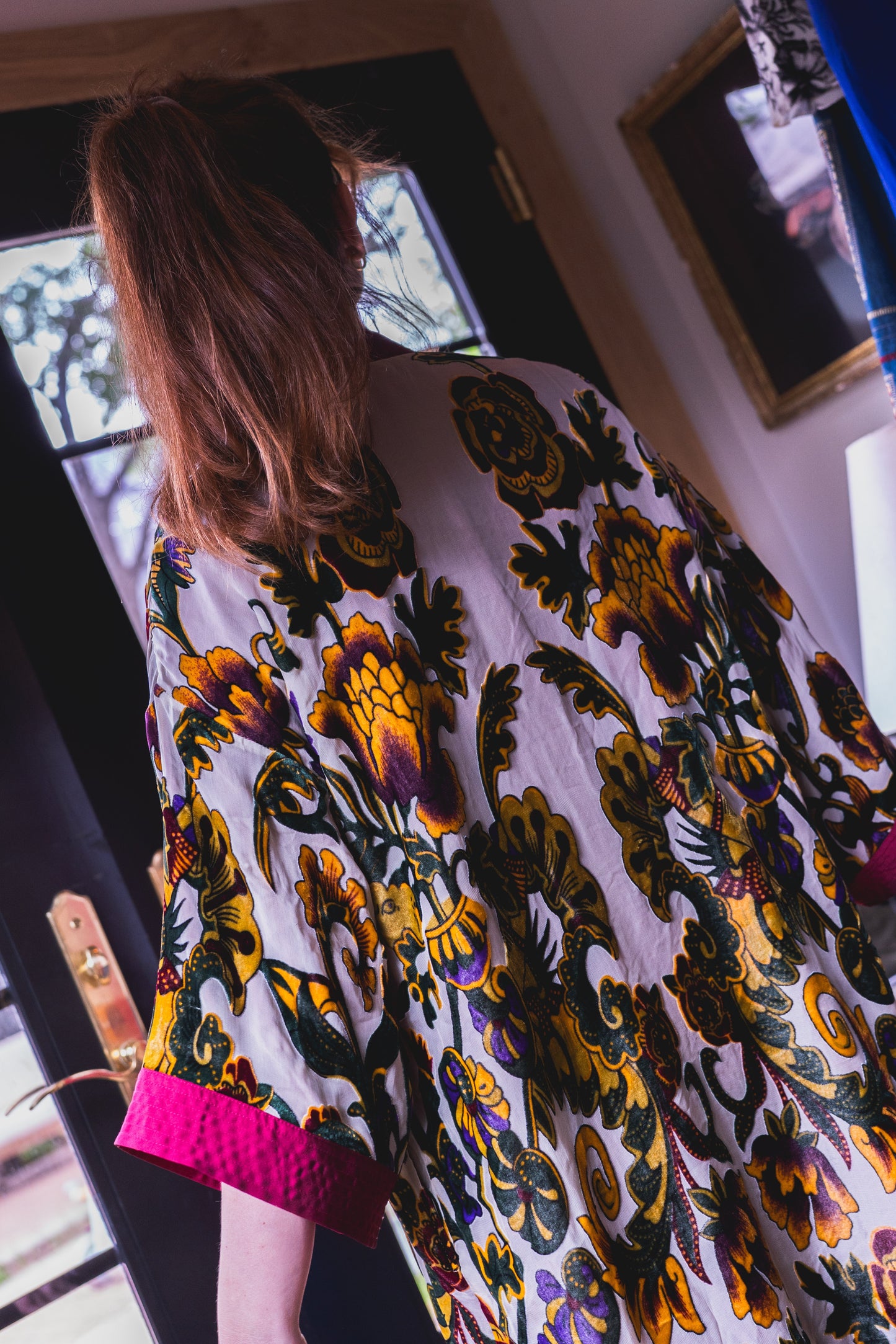Floral Silk Blend Duster