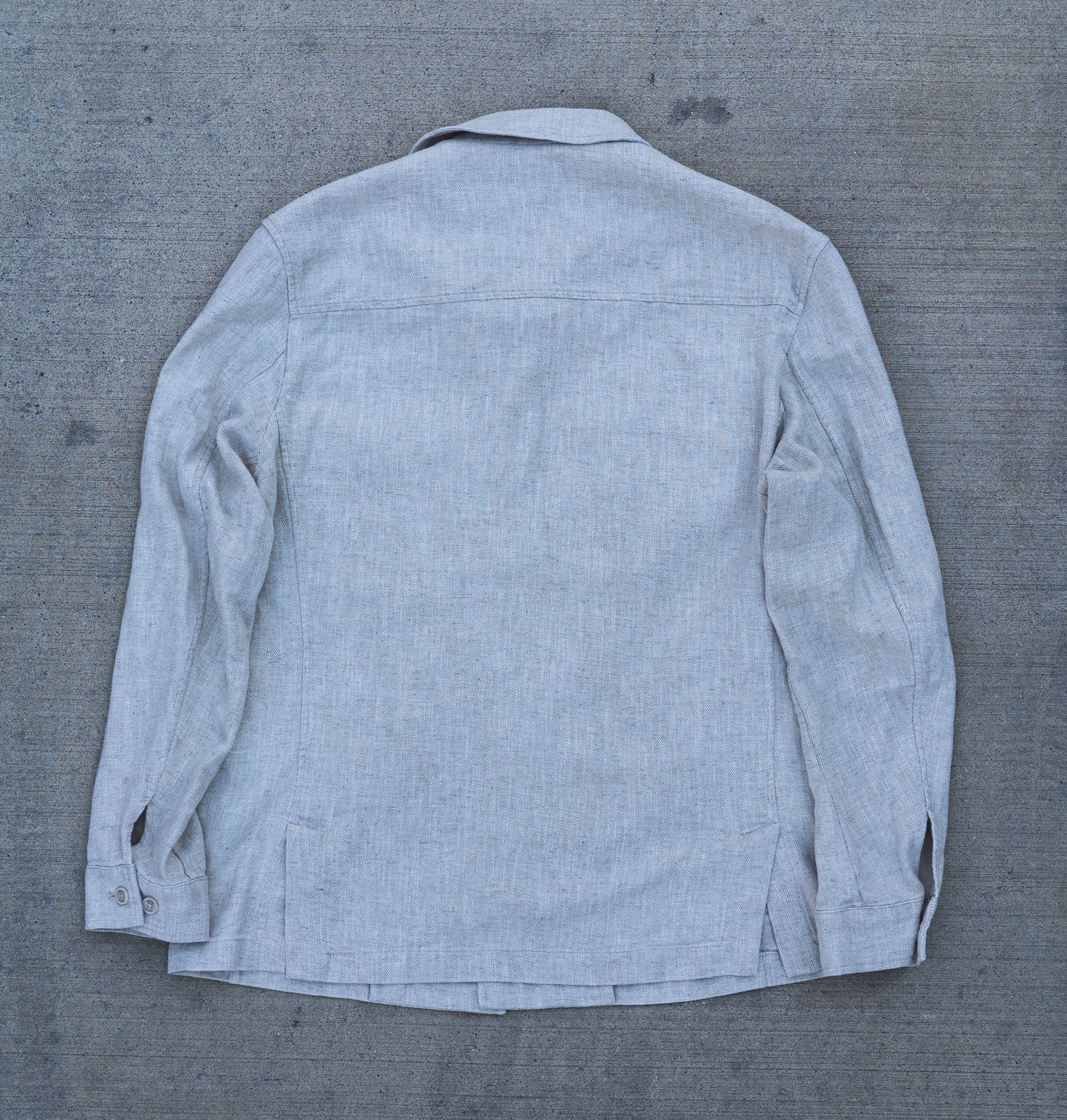 Natural Ramie Linen Blend Workwear Blazer