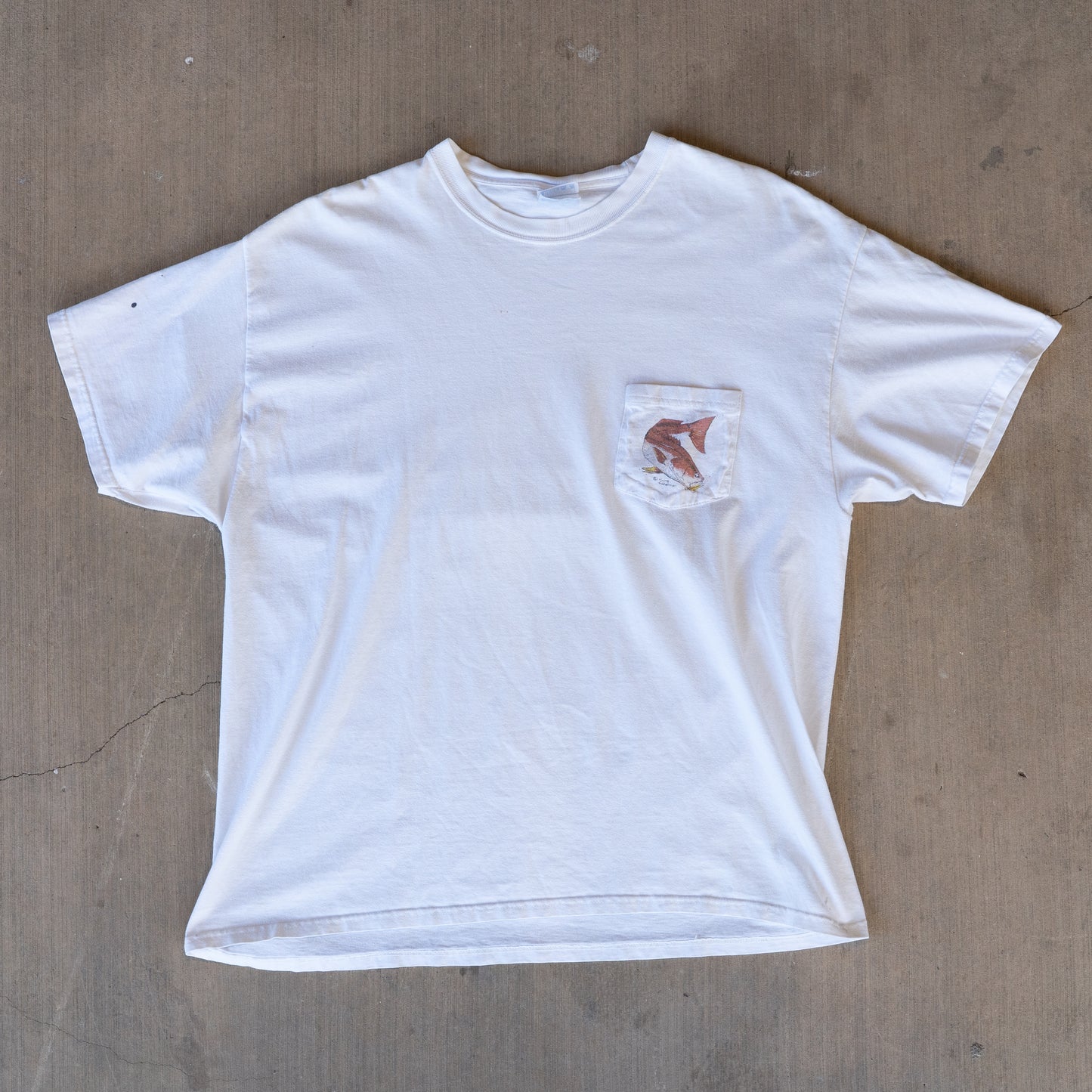 Vintage Redfish Fly Fishing Pocket Tee
