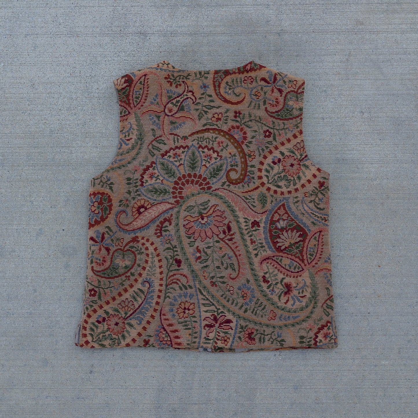 Vintage Tapestry Floral Vest