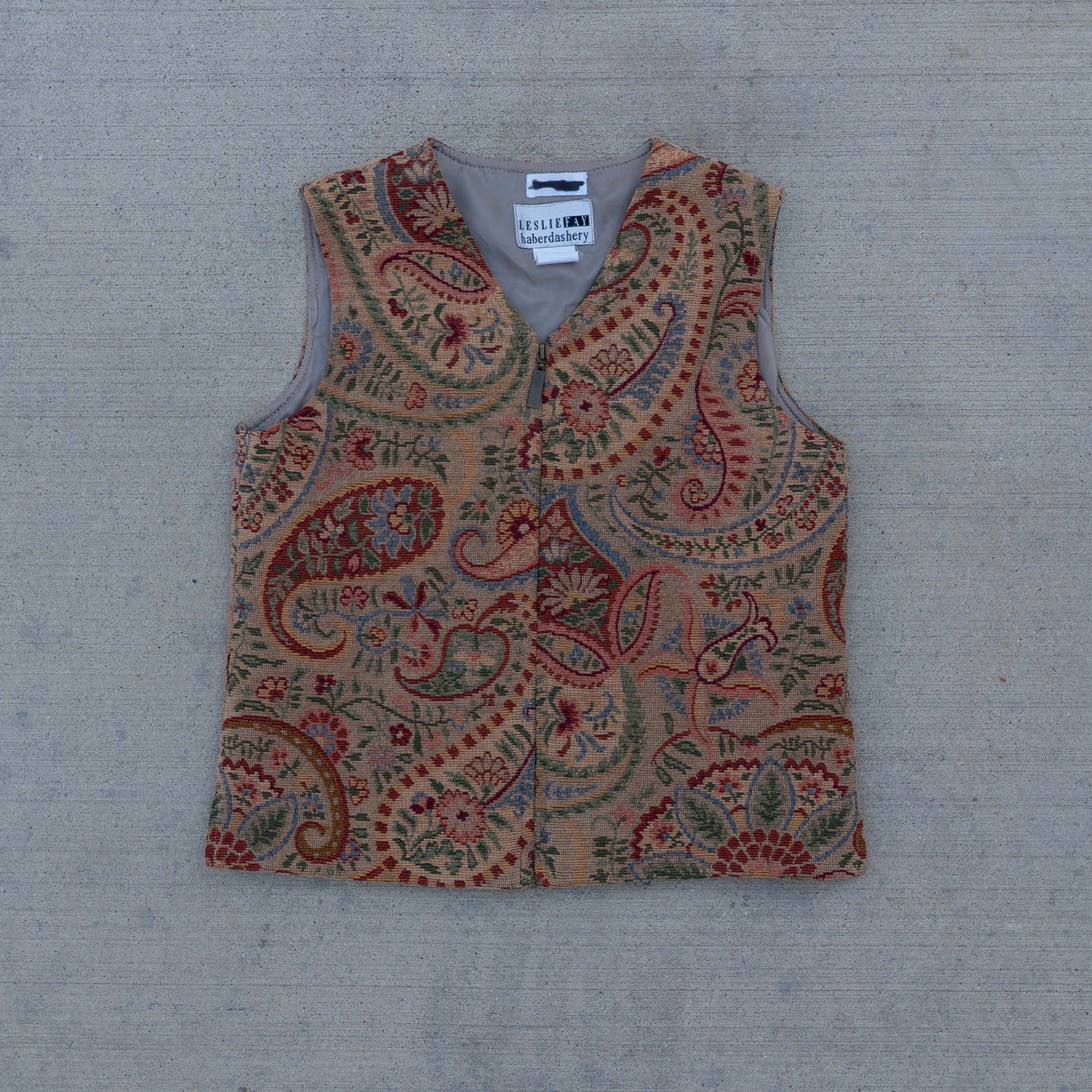 Vintage Tapestry Floral Vest