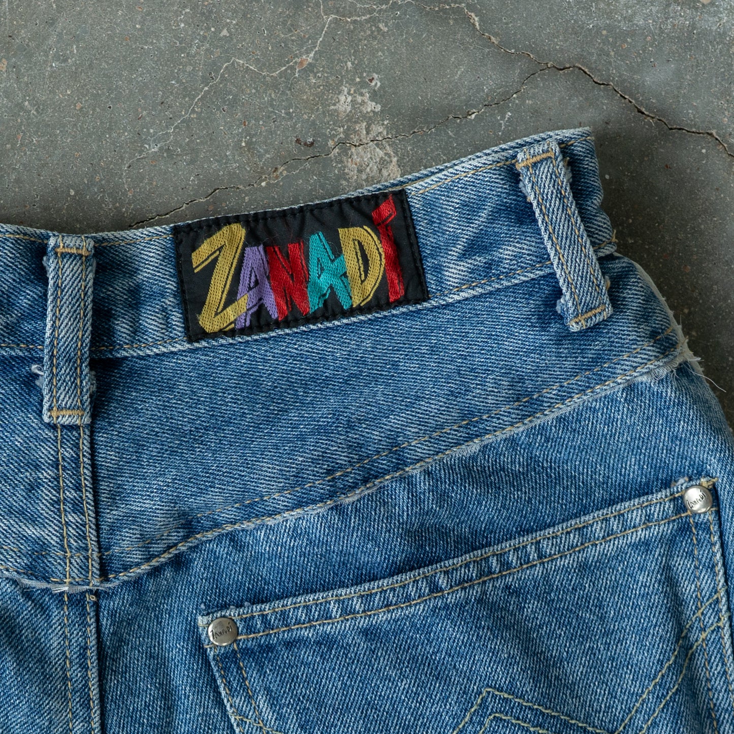 Vintage Beaded Denim Jeans