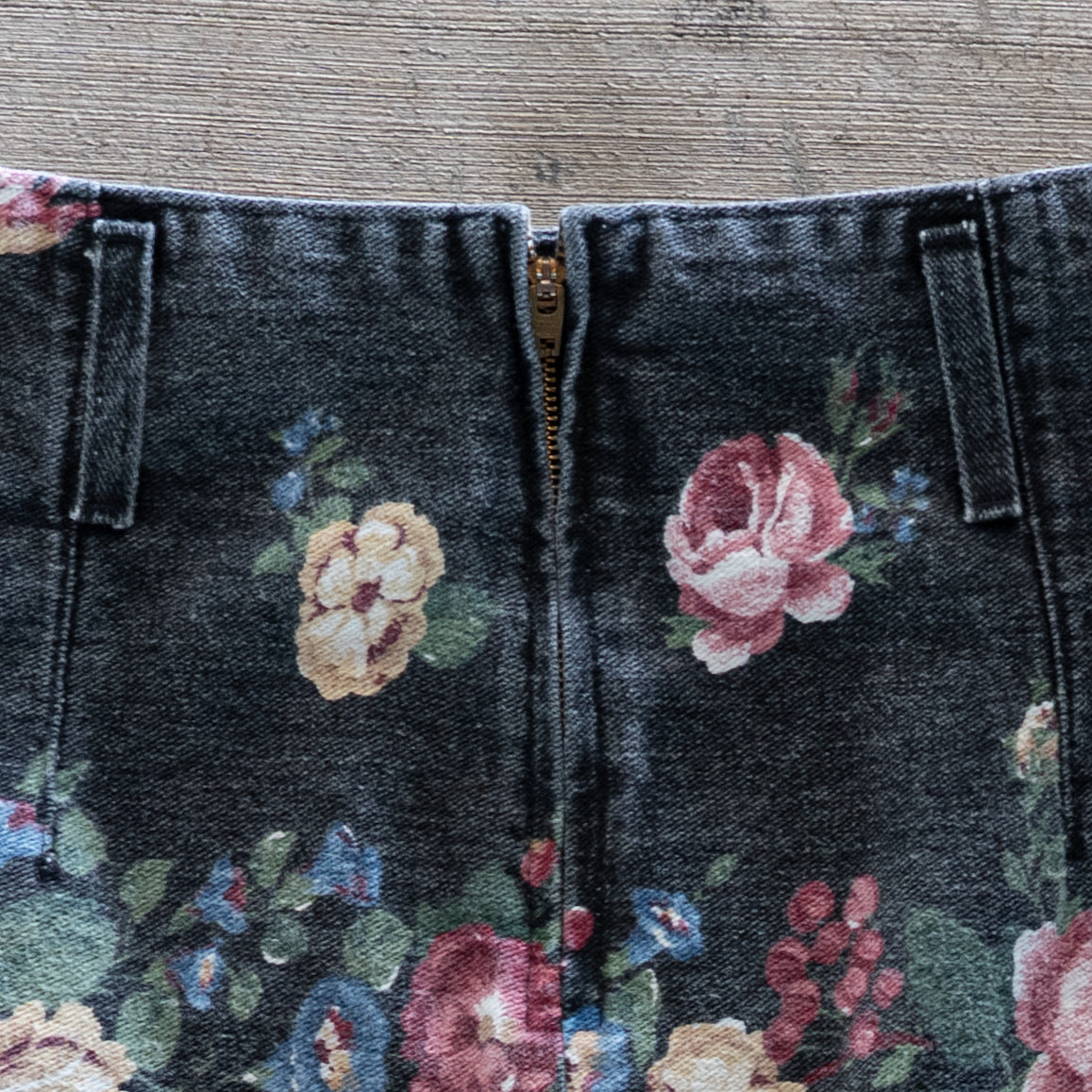 Vintage Floral Tapestry Skirt