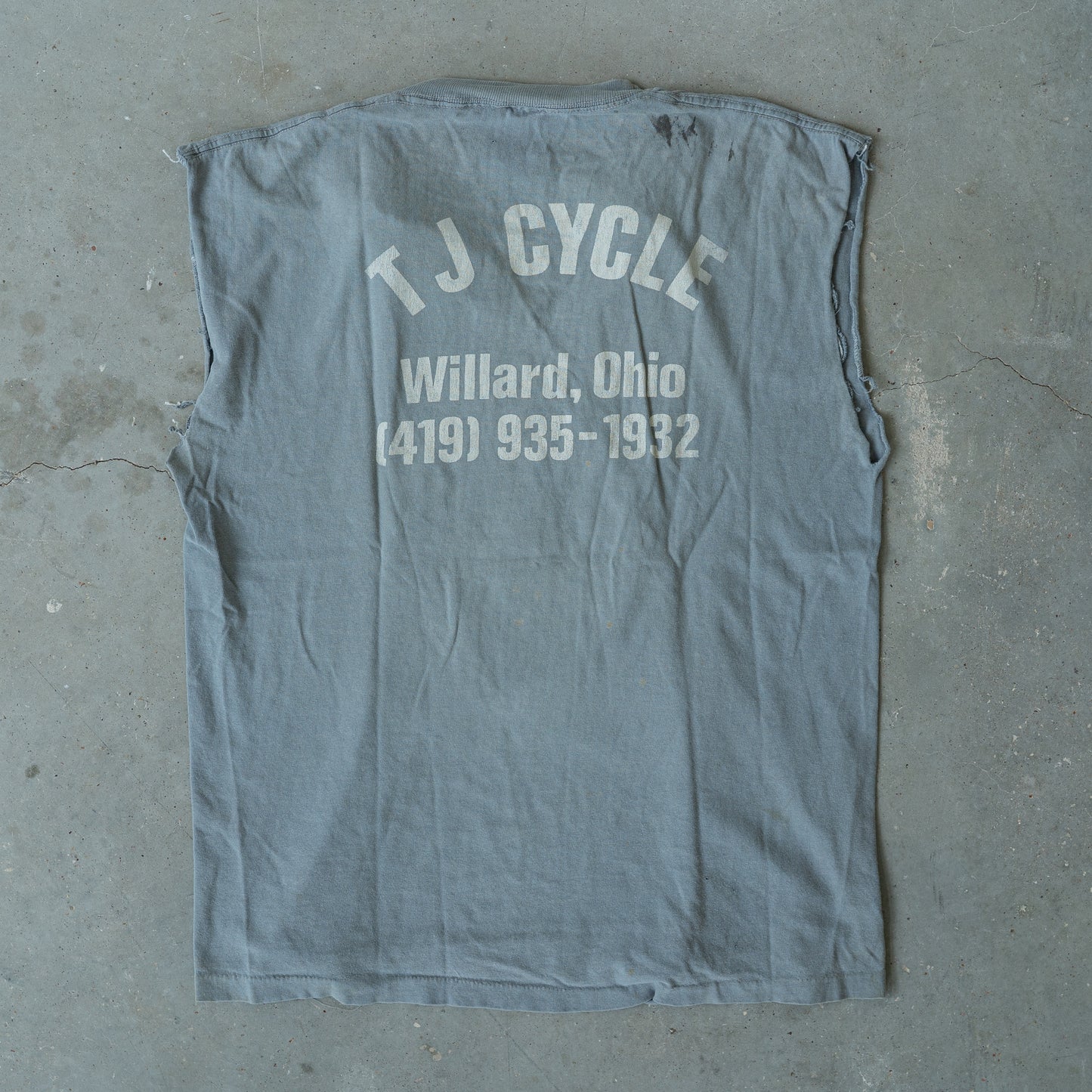 Vintage Harley-Davidson Eagle Cut-Off Tank