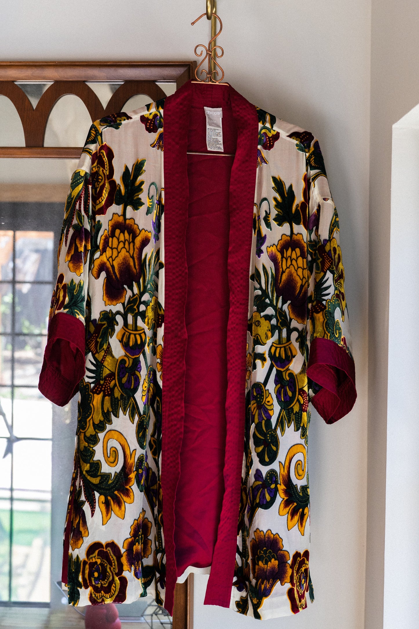 Floral Silk Blend Duster