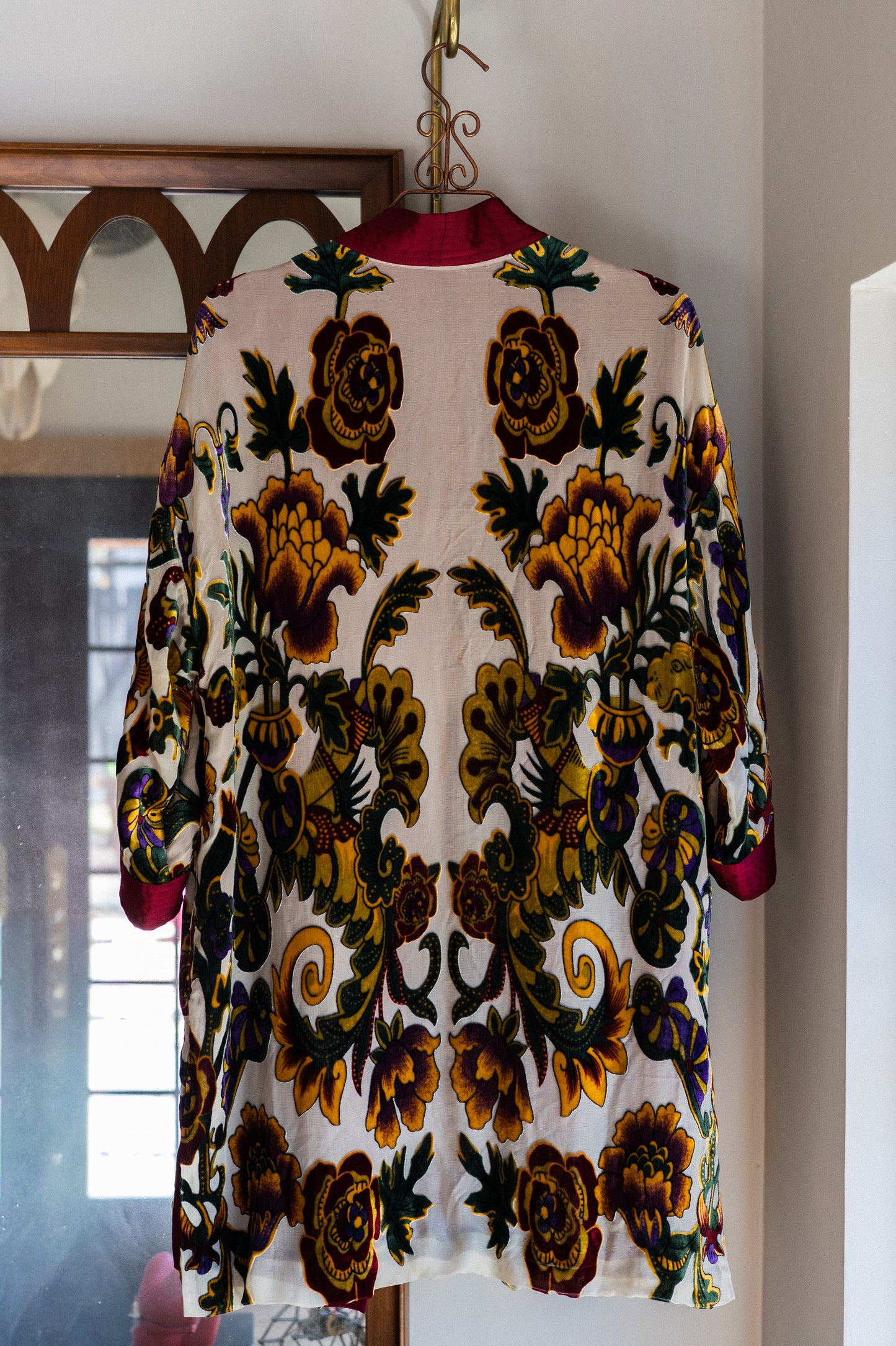 Floral Silk Blend Duster