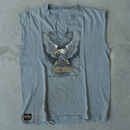 Vintage Harley-Davidson Eagle Cut-Off Tank
