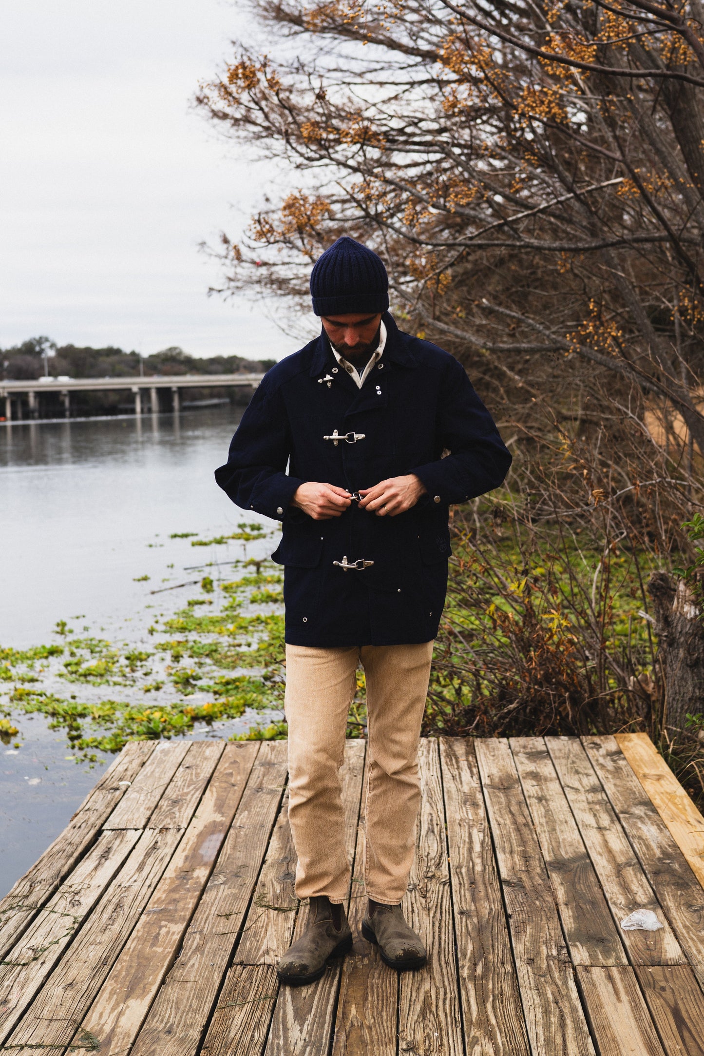 Vintage Polo Ralph Lauren Navy Fisherman Jacket