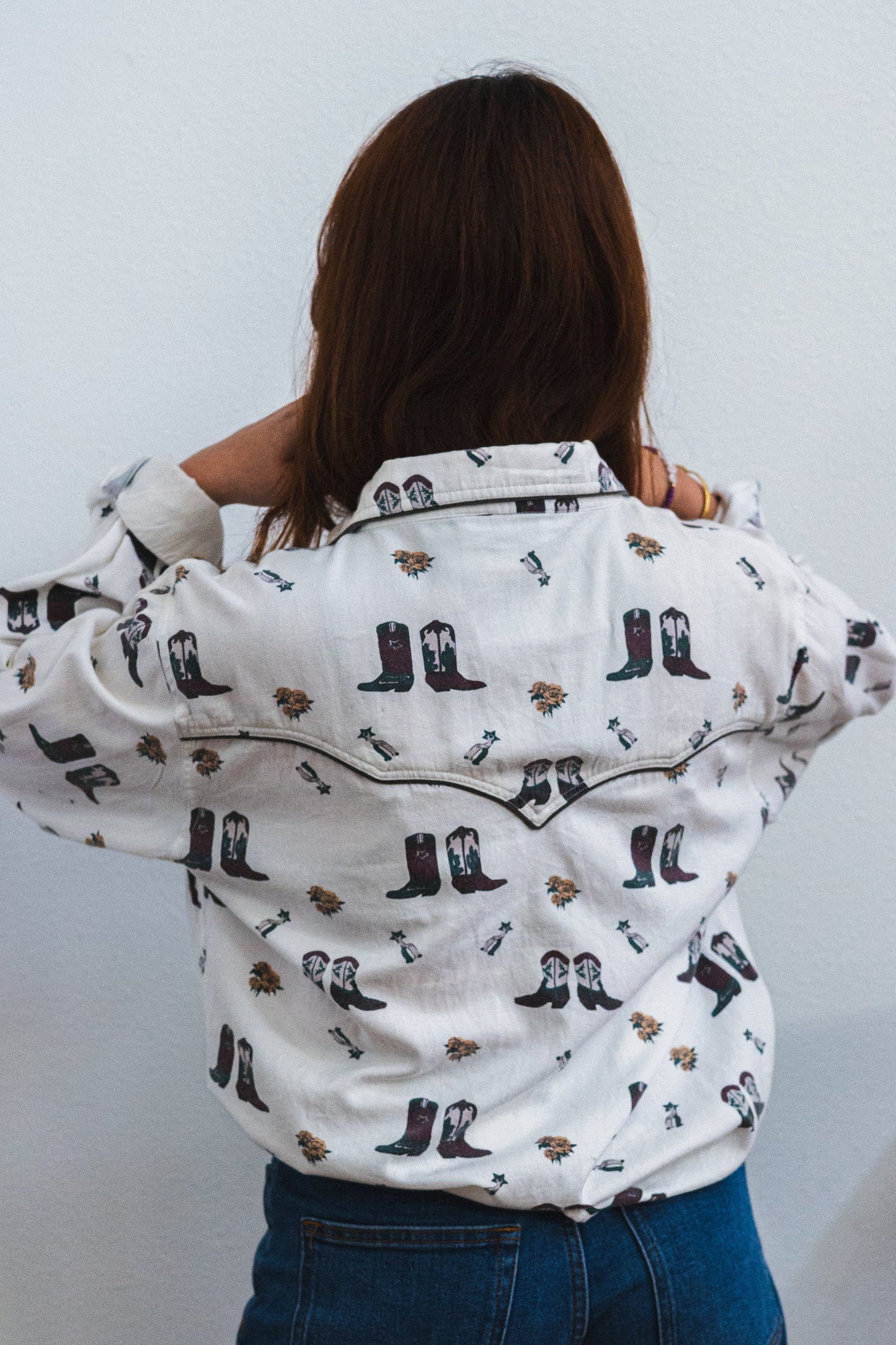 Side Saddle Western Button-Up Shirt