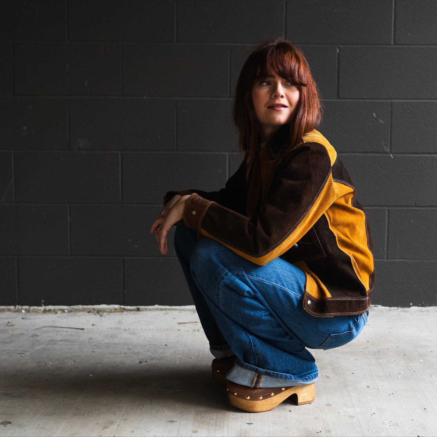Vintage Patchwork Suede Jacket