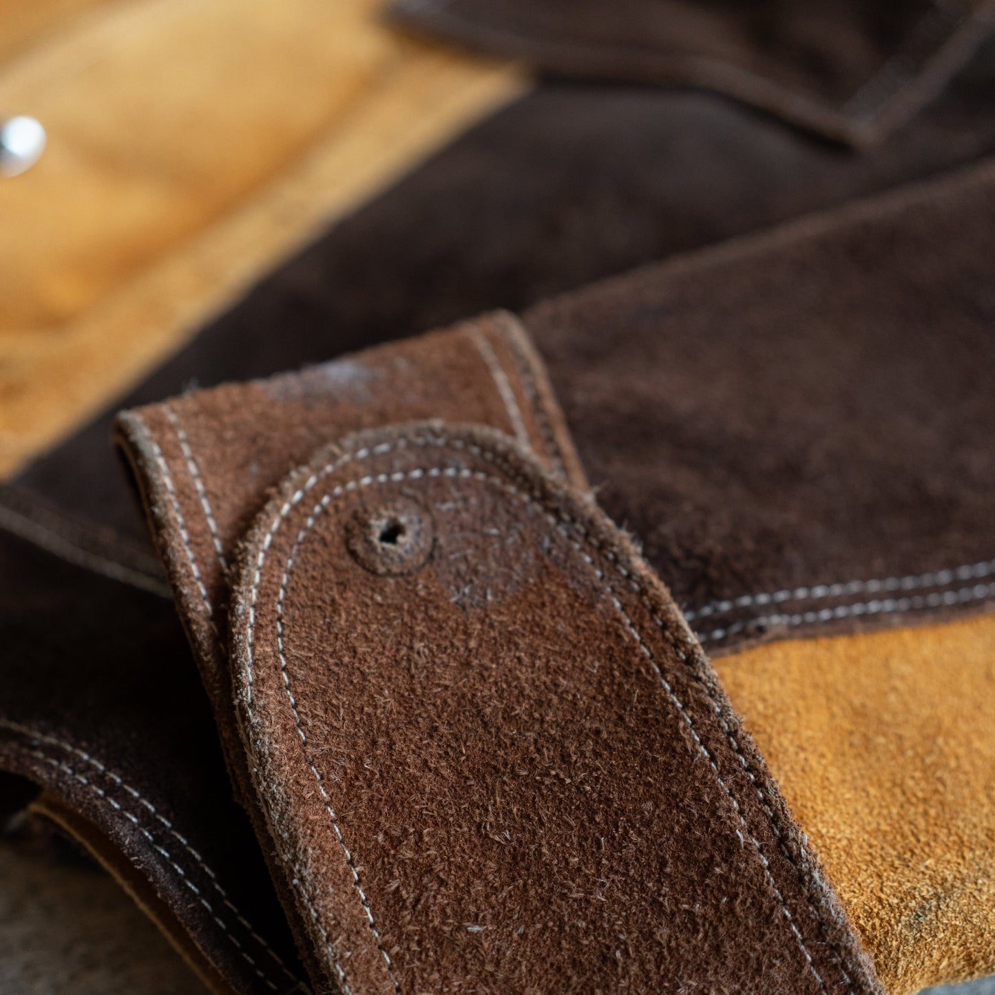 Vintage Patchwork Suede Jacket