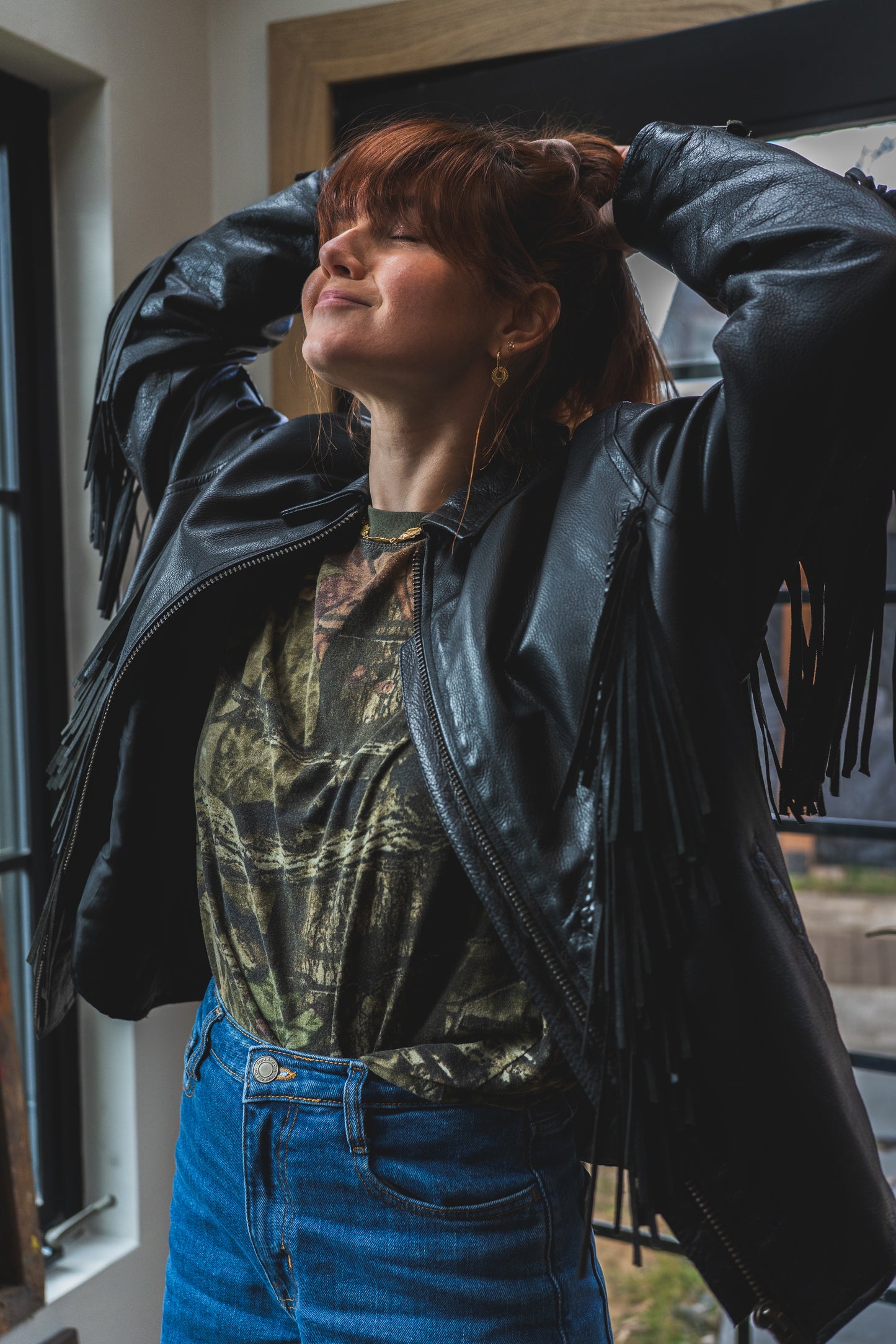 Vintage Leather Biker Jacket