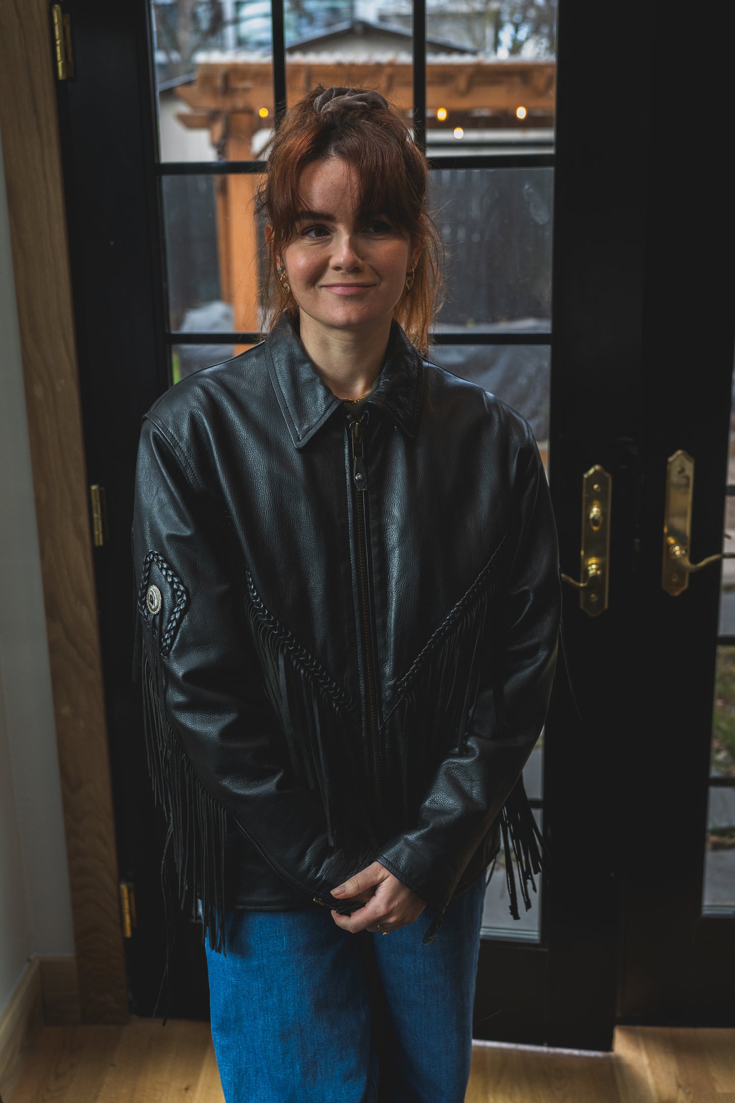 Vintage Leather Biker Jacket