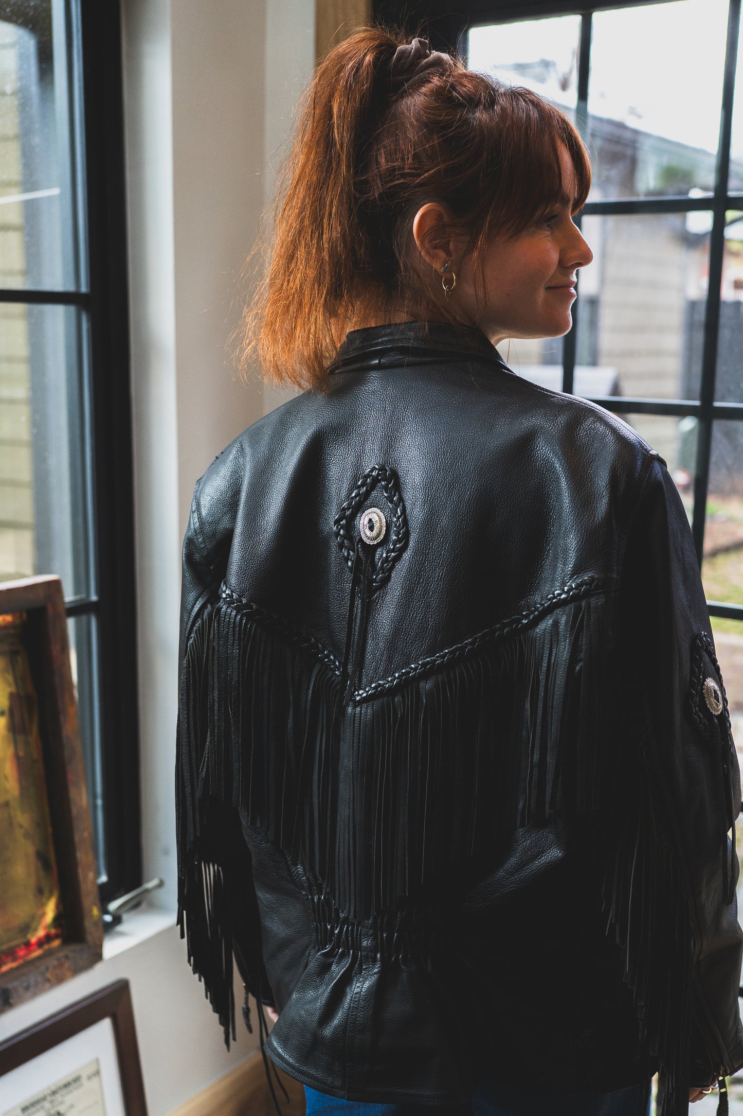 Vintage Leather Biker Jacket
