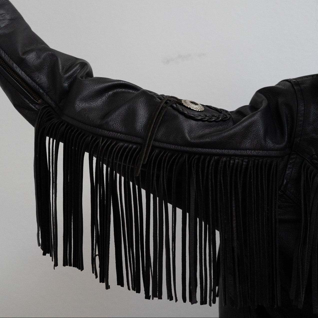 Vintage Leather Biker Jacket