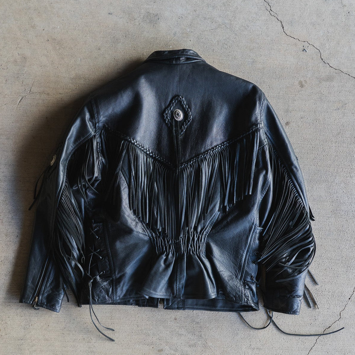 Vintage Leather Biker Jacket