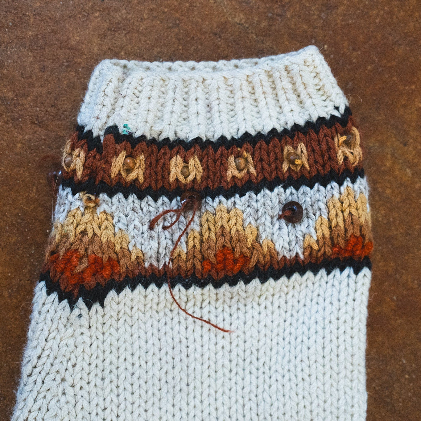 Hand Knit Tiger and Leopard Cardigan