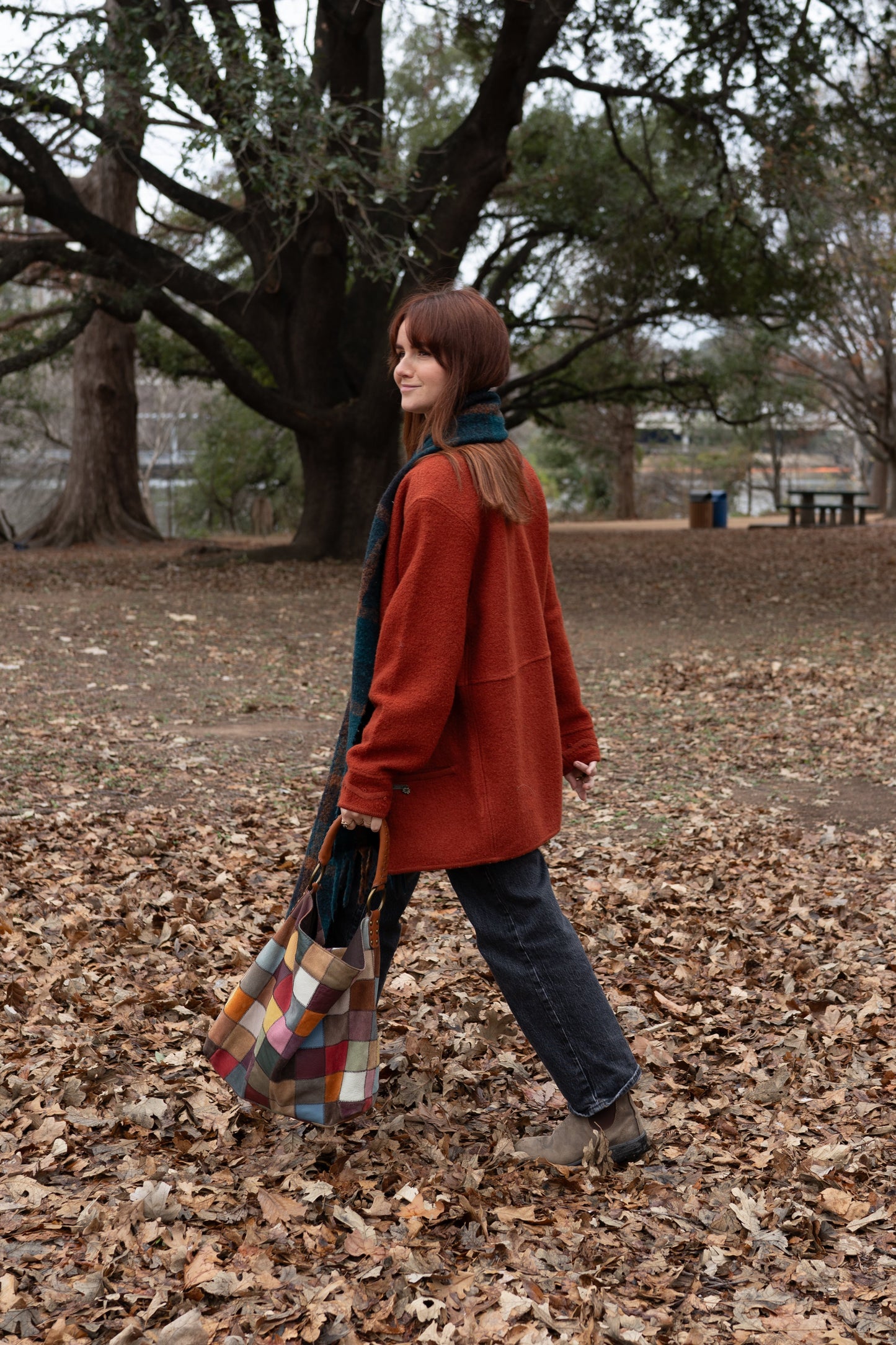 Vintage Burnt Orange Woolen Coat