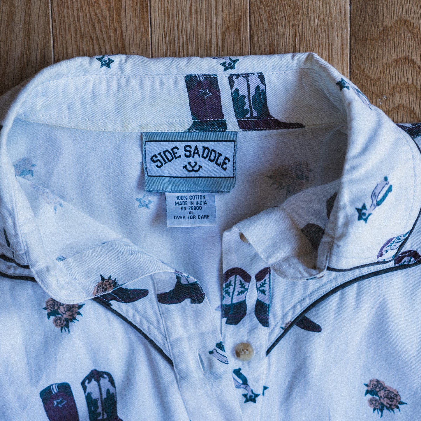 Side Saddle Western Button-Up Shirt