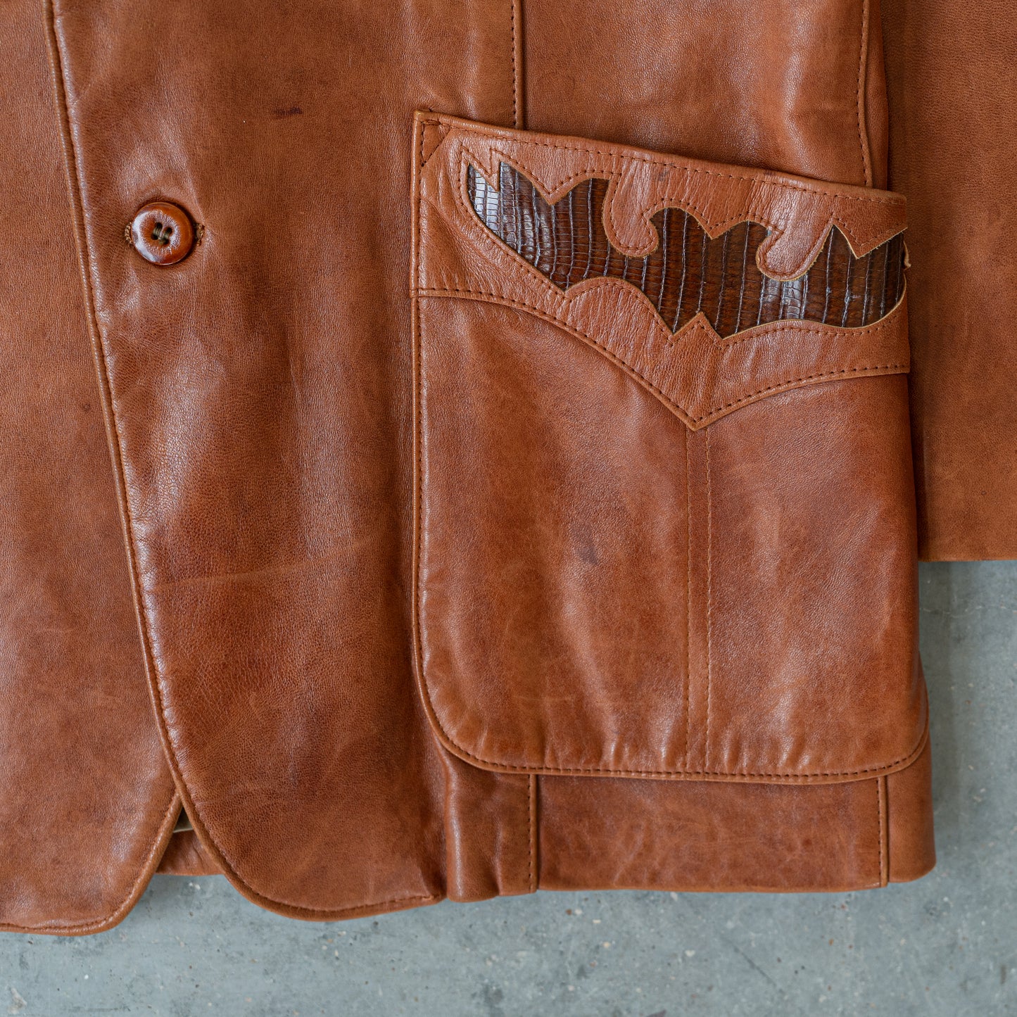 Vintage Stetson Leather Western Jacket