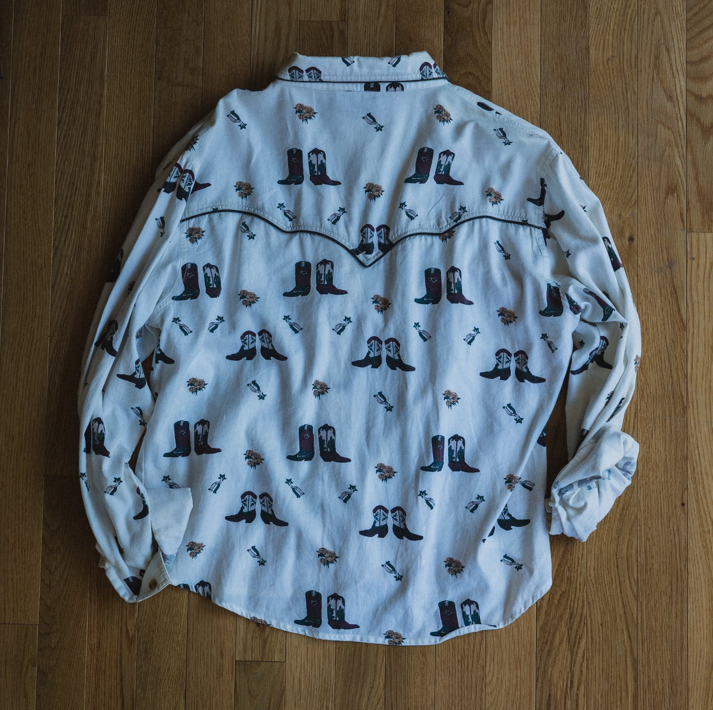 Side Saddle Western Button-Up Shirt