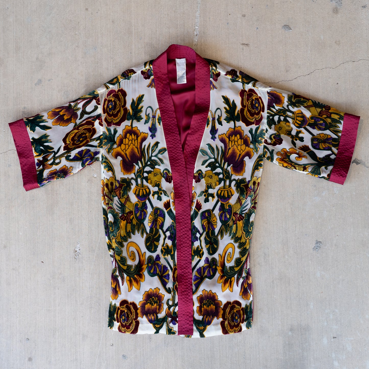 Floral Silk Blend Duster
