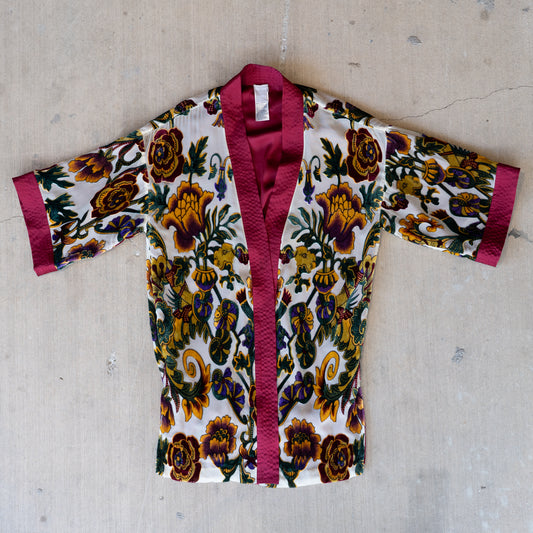 Floral Silk Blend Duster