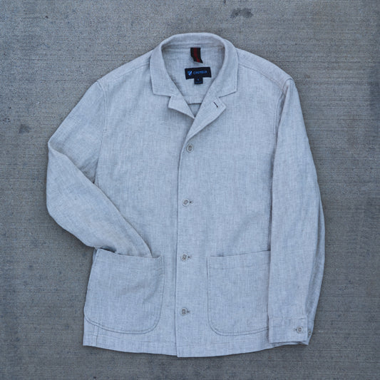Natural Ramie Linen Blend Workwear Blazer