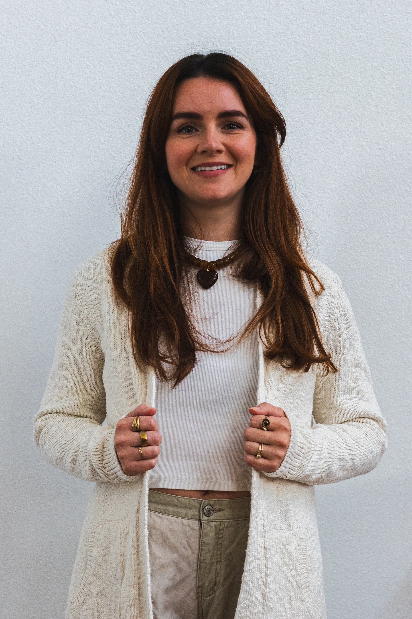 L.L Bean Nubby Cotton Knit Cardigan
