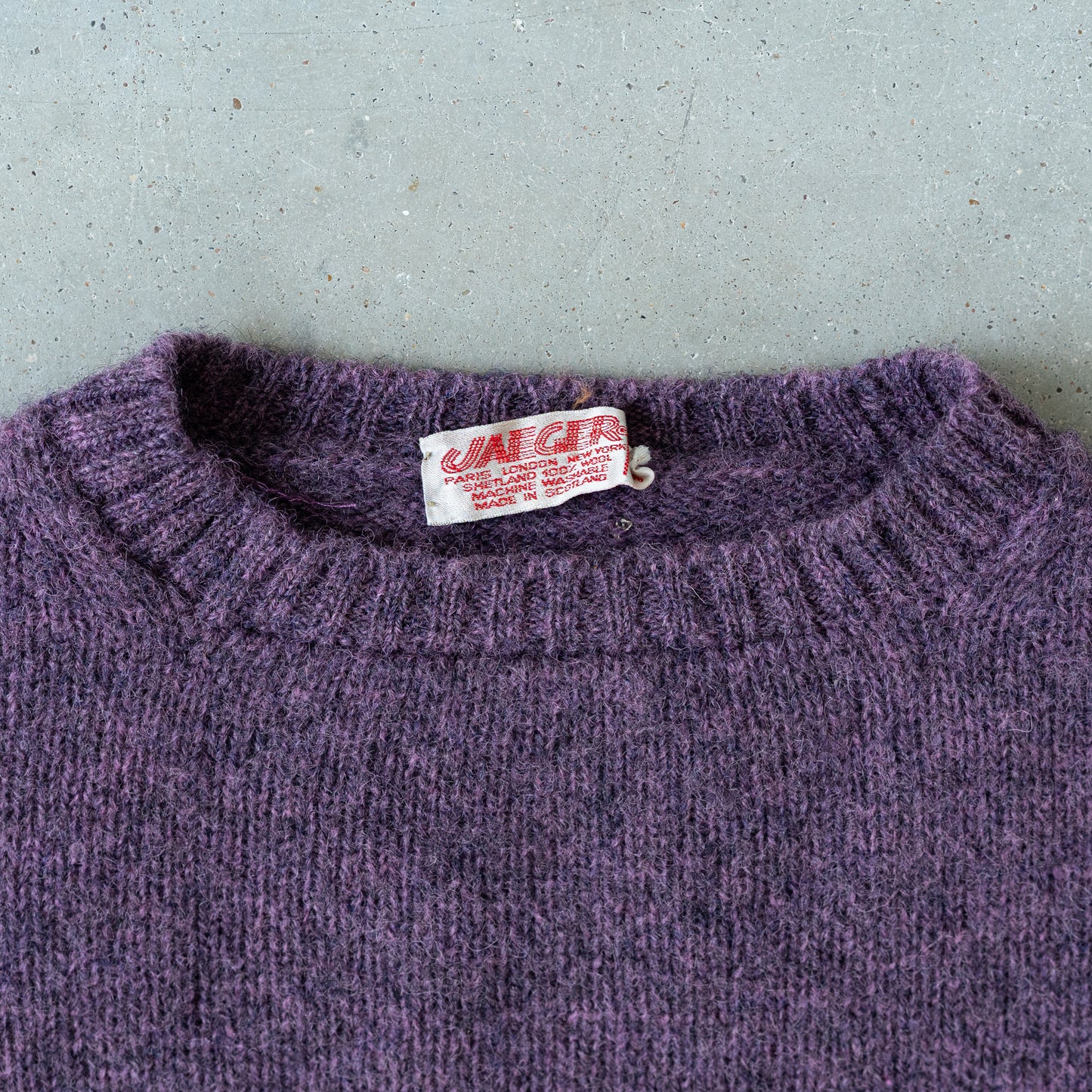 Vintage Jaeger Shetland Wool Sweater